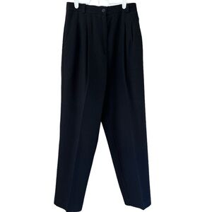 Vintage Radcliffe petites wool pants size 10 dry clean black pleated classic